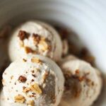 Helado nueces y avena.