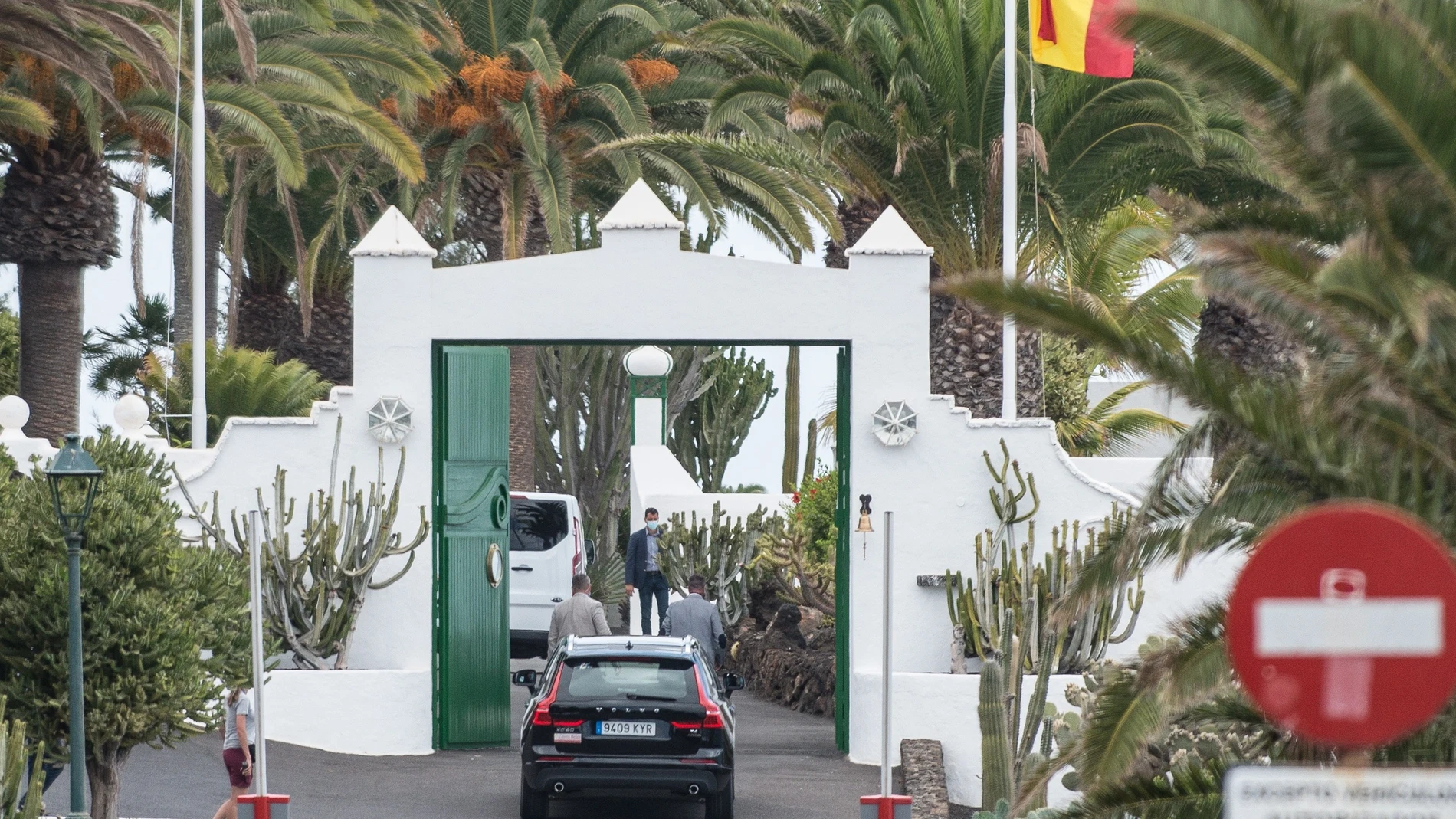 El presidente del Gobierno, Pedro Sánchez, llega a La Mareta (Lanzarote) para pasar unos días de vacaciones