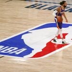 Ricky Rubio, durante un partido con Phoenix Suns en la 'burbuja' de Orlando.