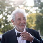 El tenor Placido Domingo, ayer en Salzburgo