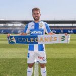 Kevin Rodrigues, en su presentación con el Leganés.