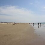 Playa de Cortadura, en Cádiz capital