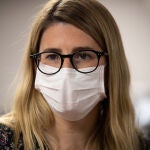 La nueva vicepresidenta de JxCat, Elsa Artadi, tras una entrevista para Europa Press realizada en Barcelona, Catalunya, (España) a 10 de agosto de 2020.10 AGOSTO 2020;ELSA ARTADI;GENERALITAT;EUROPA PRESSMarc Brugat / Europa Press10/08/2020