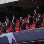 Luis Figo estuvo en el palco presenciando el partido