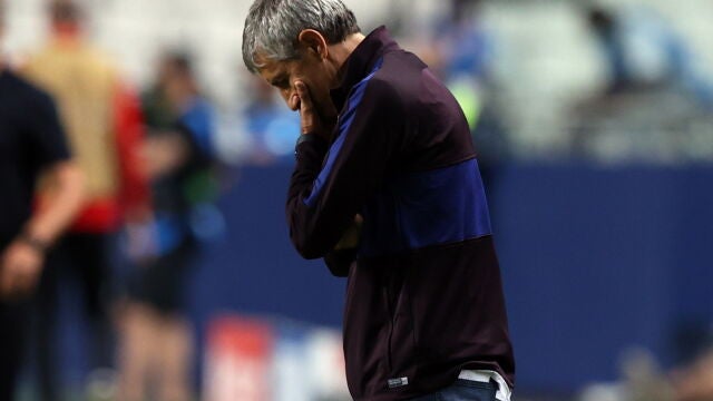 Quique Setién, ex entrenador del Fútbol Club Barcelona