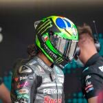 Franco Morbidelli protagonizó la caída más espectacular en mucho tiempo junto a Zarco