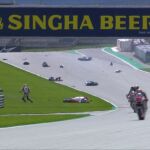 Así quedó la pista del Red Bull Ring tras el accidente