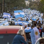 Manifestación contra Alberto Fernández en Buenos Aires