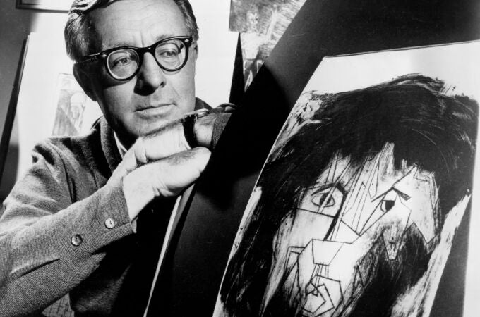 Ray Bradbury fotografiado en Los Ángeles