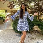 Cristina Pedroche con las sandalias de la colección de Dulceida.