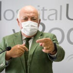 Imagen de archivo del consejero de Salud y Familias, Jesús Aguirre, en una rueda de prensa celebrada el mes pasado