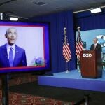 Obama, durante su intervención en la Convención Demócrata
