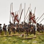 El cardenal infante don Fernando al frente de sus tercios. Figuras de 1898. Miniaturas pintadas por Javier Gómez «El Mercenario»