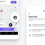Así es el botón de pánico de Cabify