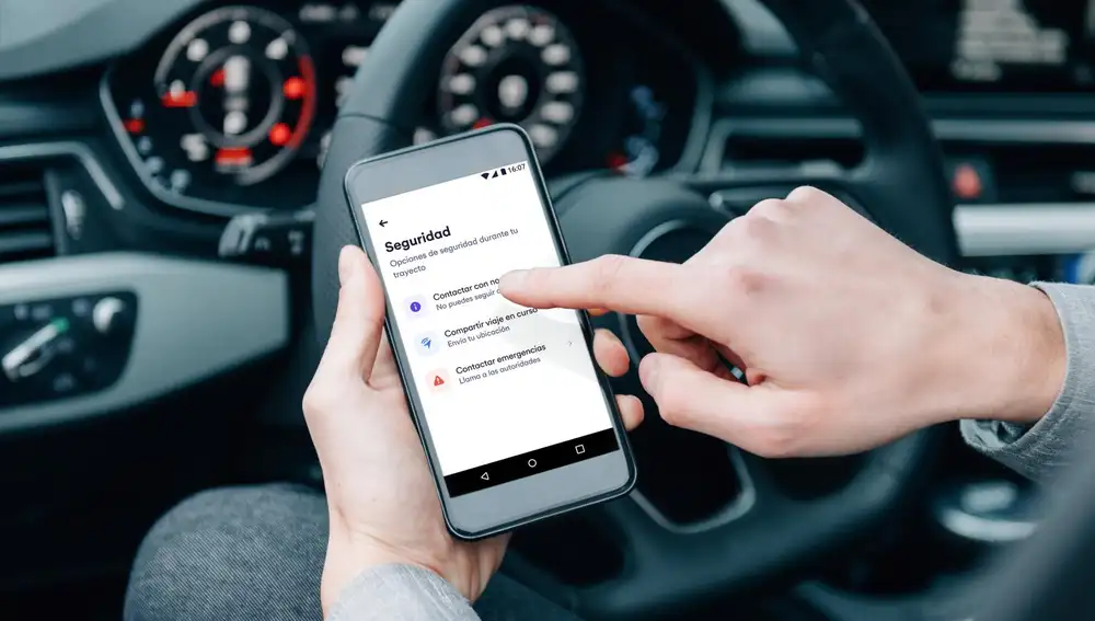 El 'botón de pánico' de Cabify