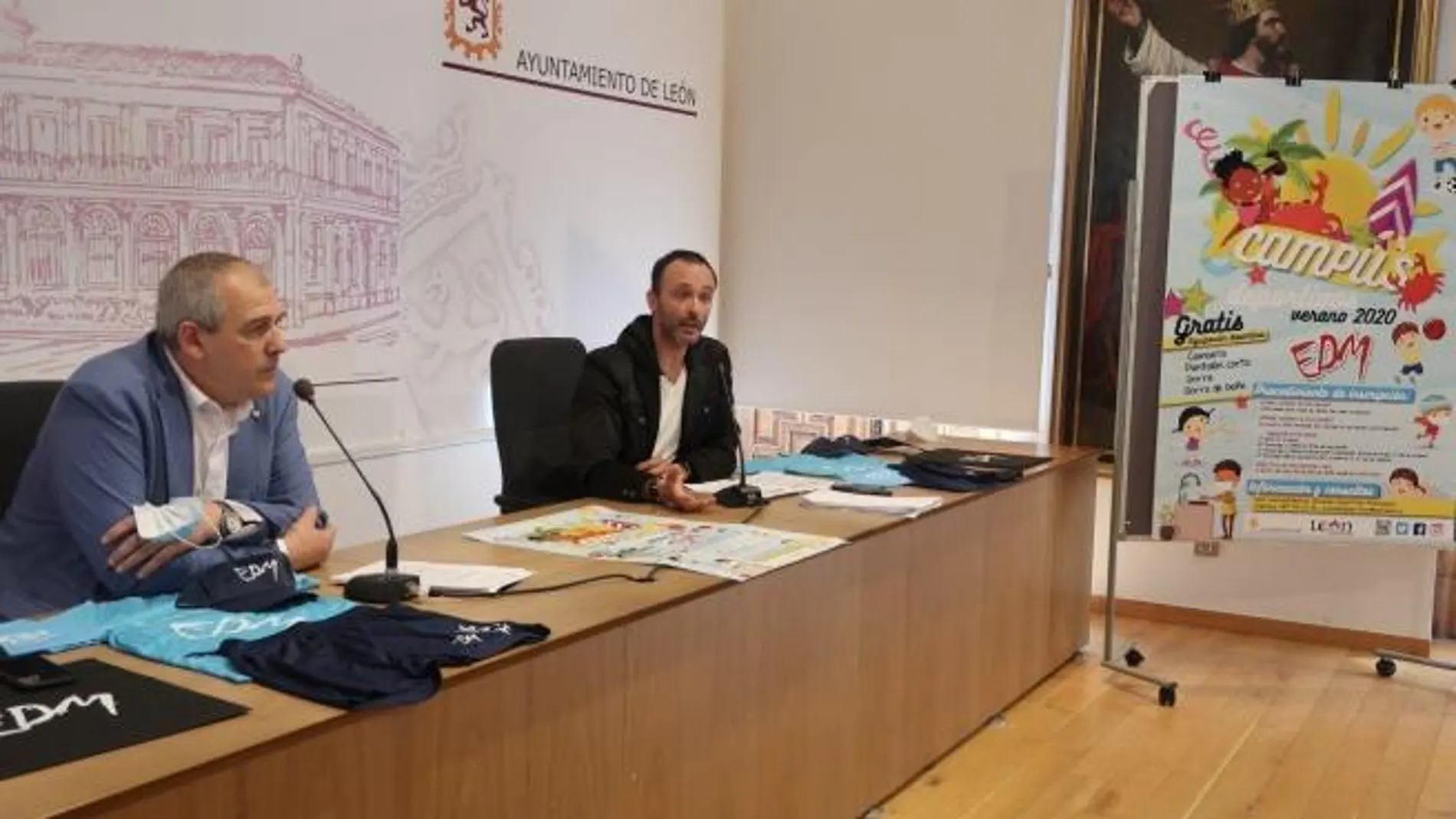 Presentación de los campus deportivos del Ayuntamiento de León