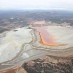 Vista aérea de la zona de la mina de Riotinto