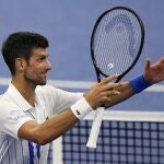 Novak Djokovic, después de imponerse en la semifinal a Roberto Bautista