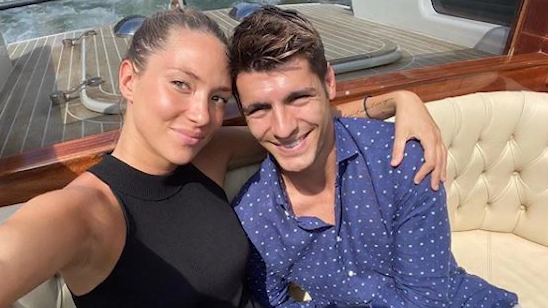 Alice Campello y Álvaro Morata en Venecia.
