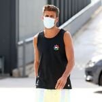 Gerard Piqué, a su llegada a un entrenamiento del Barcelona.