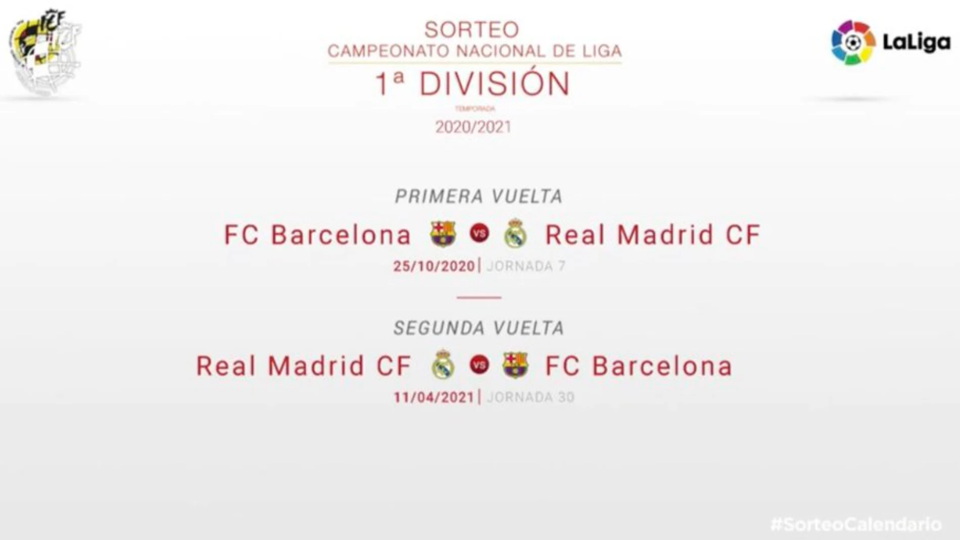 Las fechas de los clásicos de la próxima Liga