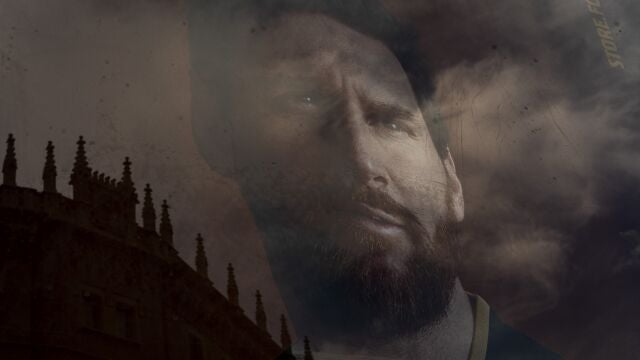 Un póster de Messi