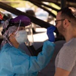 Realización de pruebas del test Covid-19 en Sevilla