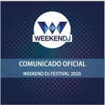 Cartel del comunicado del Weekend Dj Festival