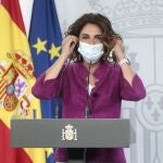 La ministra portavoz y de Hacienda, María Jesús Montero