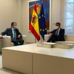 Aitor Esteban y Pedro Sánchez