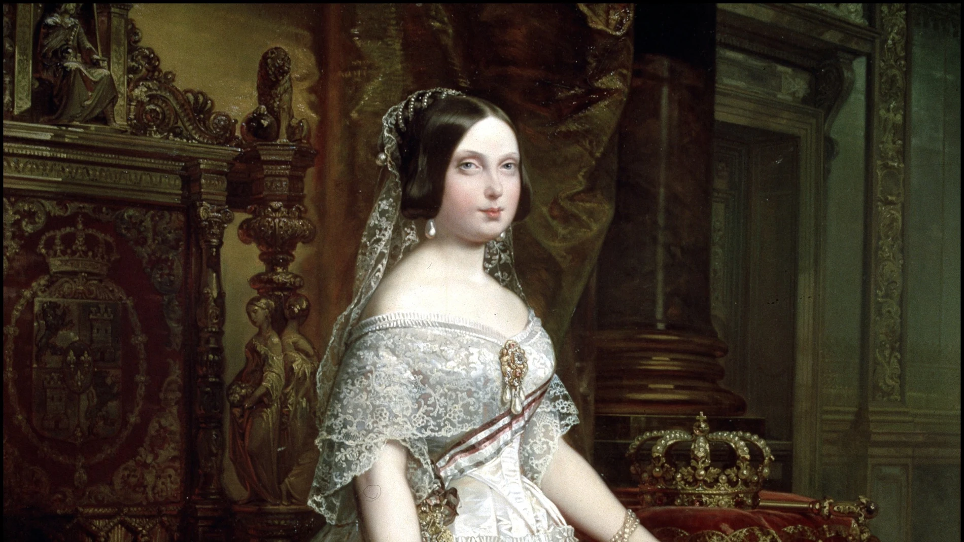 Óleo de Isabel II, por Federico de Madrazo