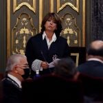 La fiscal general del Estado, Dolores Delgado, interviene durante la inauguración del año judicial