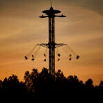 Atracción “Star Flyer” del parque de atracciones de Madrid