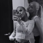 Nadía Sif Líndal Gunnarsdóttir y Lara Clausen, en una imagen del Instagram de esta última.