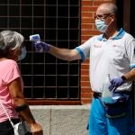 Pruebas PCR en el centro de salud de Los Ángeles de Villaverde.