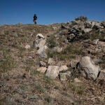 Trincheras de la guerra civil en Navalperal de Pinares donde está previsto crar una central fotovoltaica.