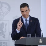 Imagen de archivo de Pedro Sánchez en el Palacio de La Moncloa