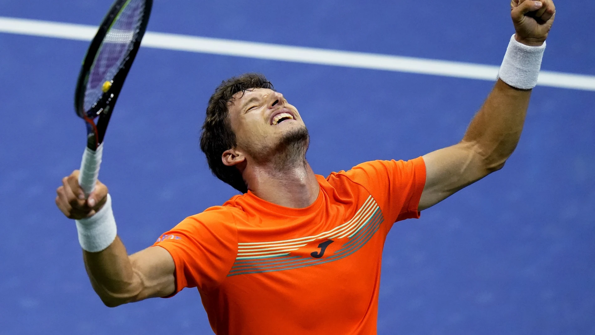 Pablo Carreño, tras ganar en los cuartos de final del US Open
