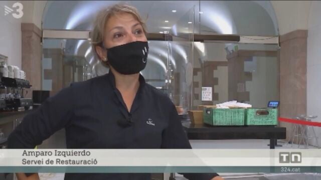 Amparo Izquierdo, empleada del Bar del Parlament