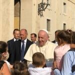 El Papa Francisco en la Audiencia General en el Cortile San Dámaso. 9 de Septiembre. 2020