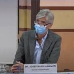 El secretario de Salud Pública de la Generalitat, Josep Maria Argimon, durante una rueda de prensa. EUROPA PRESS