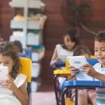 Niños y niñas se belefian del programa de ProFuturo en BrasilISMAEL MARTÍNEZ SÁNCHEZ (Foto de ARCHIVO)20/08/2019