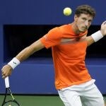 Pablo Carreño, en un momento de su semifinal ante Zverev en Nueva York