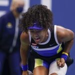 Naomi Osaka celebra la victoria ante Azarenka