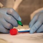 STO01. SANTO DOMINGO (REPÚBLICA DOMINICANA), 14/09/2020.- Una funcionaria de Salud Pública toma un examen en la embajada venezolana, donde decenas de ciudadanos de ese país acudieron a realizarse pruebas PCR, este lunes en Santo Domingo (República Dominicana). Un grupo de 120 venezolanos se sometió a la prueba de la COVID-19 en la embajada de su país en la República Dominicana, un requisito para viajar el jueves a Caracas tras permanecer, muchos de ellos, varados por seis meses en territorio dominicano a causa del coronavirus. EFE/ Orlando Barría