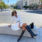 Mery Turiel y el vestido vintage (y sostenible) de H&M.