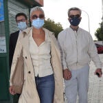 Ana Maria Aldon,Jose Ortega Cano llegando a los juzgados en Madrid