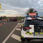 Control de alcoholemia de la Guardia Civil