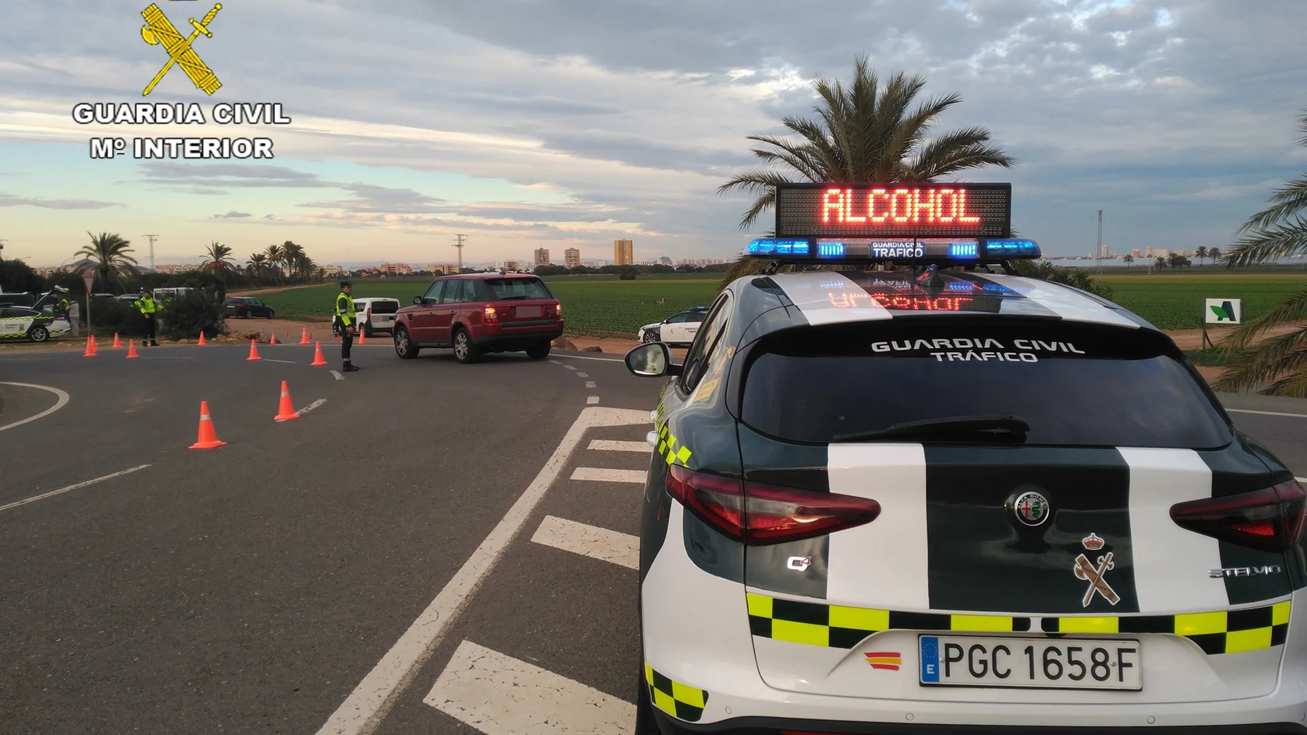 Control de alcoholemia de la Guardia Civil