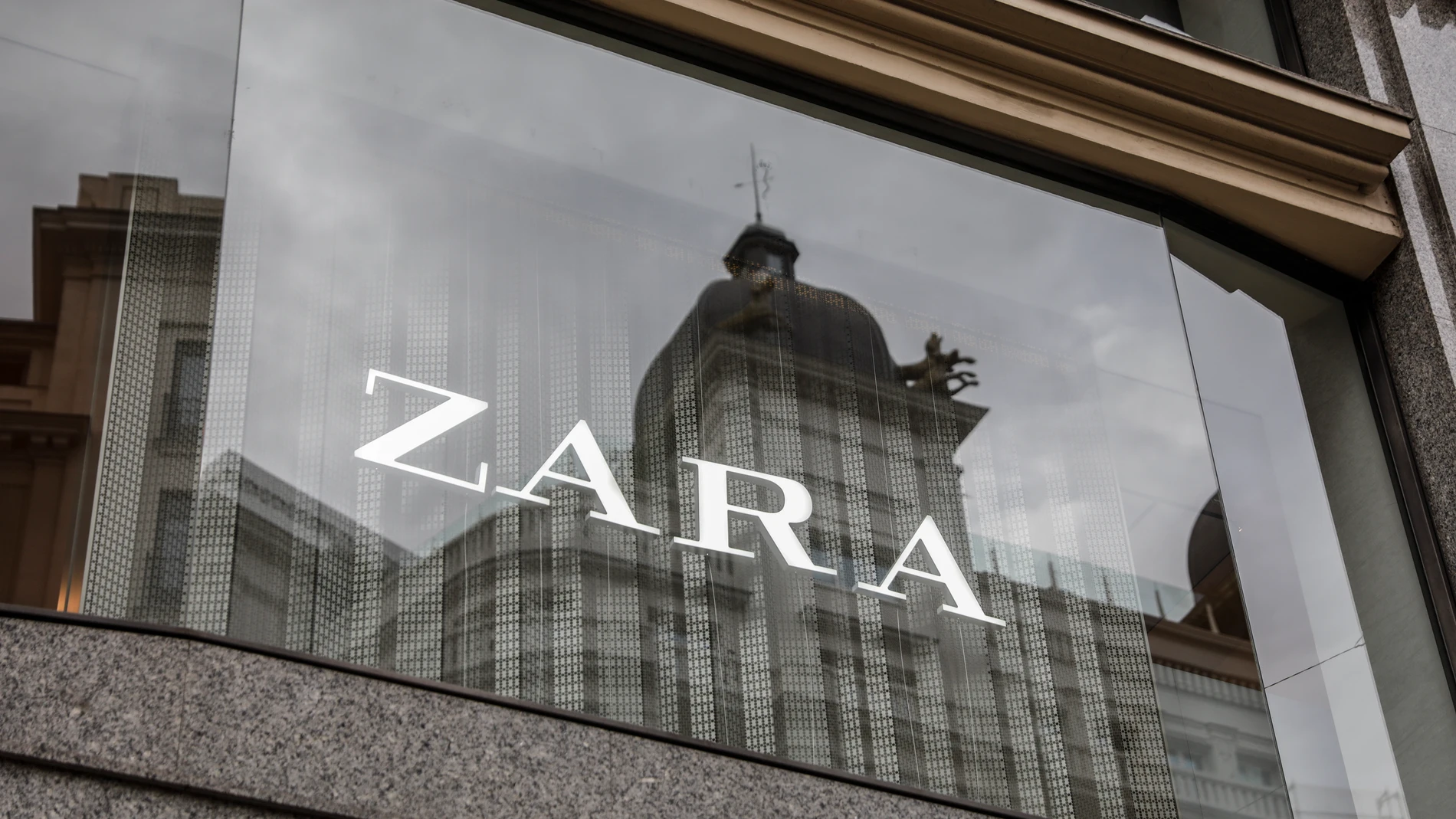 Tienda de Zara, buque insignia de Inditex, en el centro de Madrid